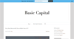 Desktop Screenshot of basic-capital.com